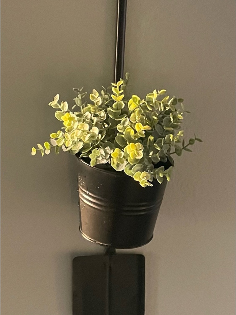 Black Farmhouse Metal Wall Planter
